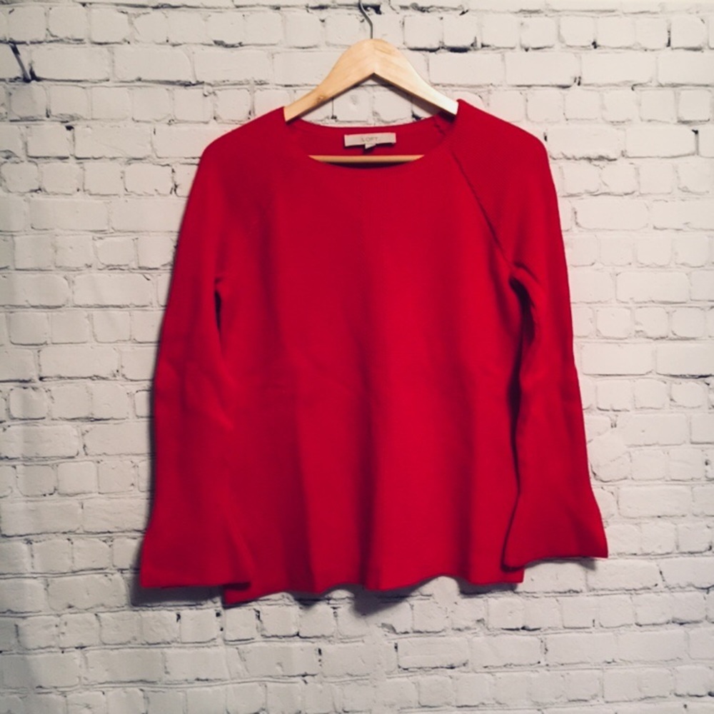 Loft flare sleeve sweater